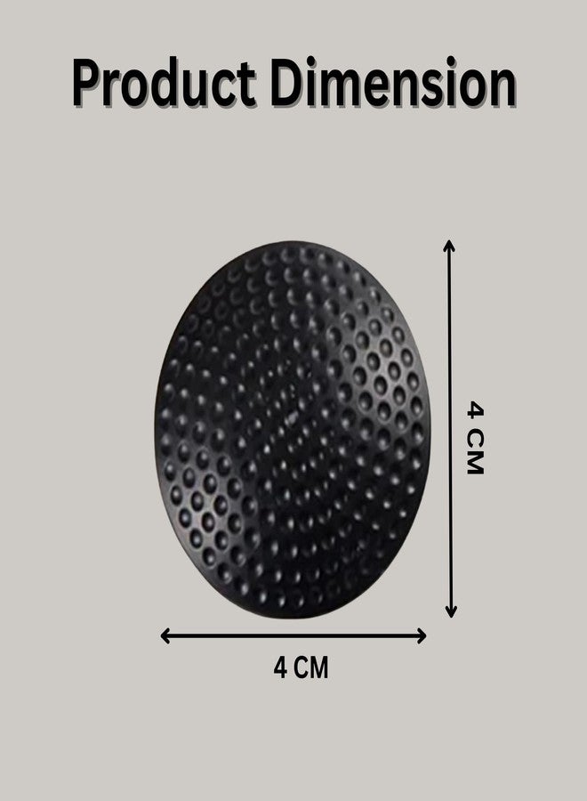Hian Black Silicone Door Stopper Bumpers | Anti-Impact Wall & Furniture Protectors | Noise-Reducing Door Guards | Multi-Surface Safety Pads - Pack of 8 - Image 2